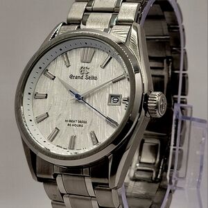 CUSTOM MOD (GRAND SEIKO) WHITE FACE AUTO NH35 MOVEMENT OPEN CASEBACK BRAND NEW